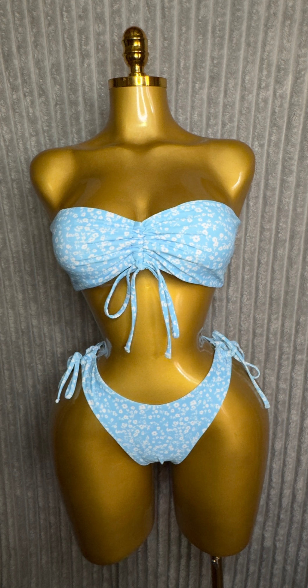 Floral Draw String Swimsuit