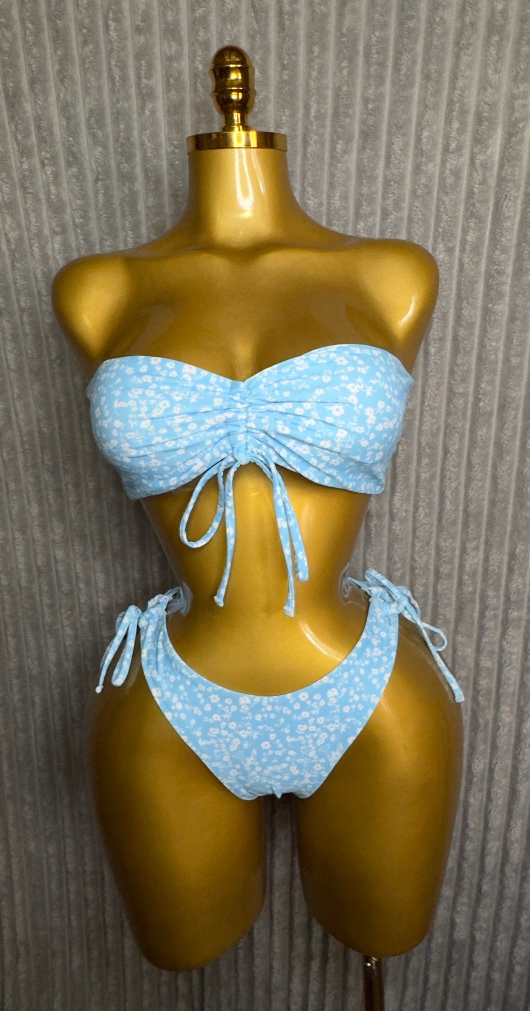 Floral Draw String Swimsuit