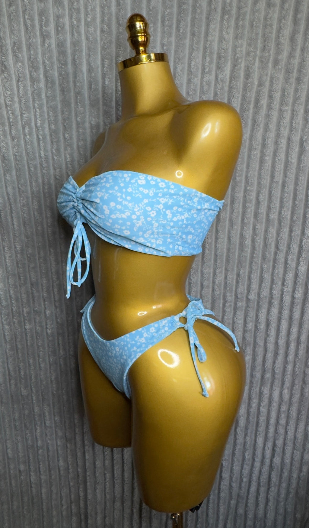 Floral Draw String Swimsuit
