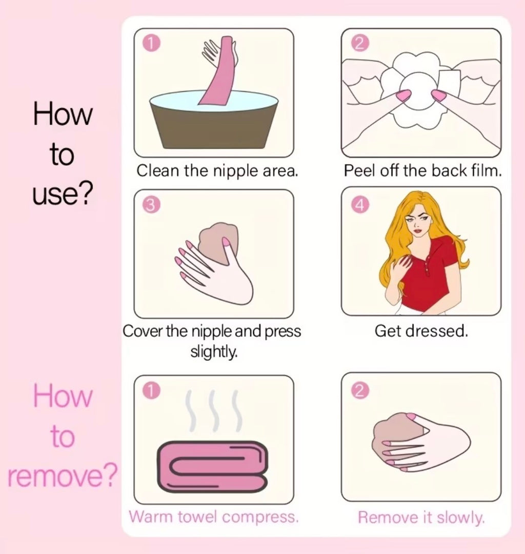 Fun Multi-Style Adhesive Nipple Covers