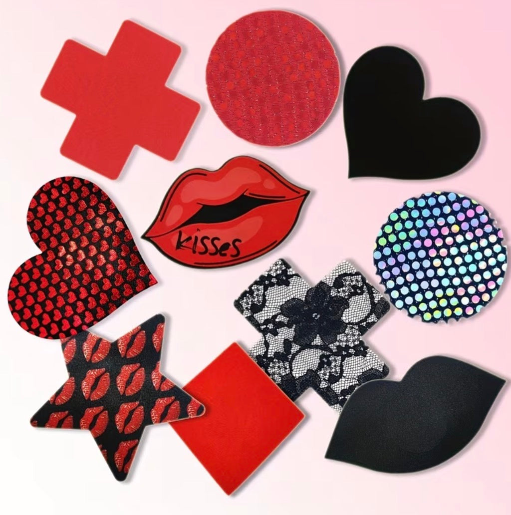 Fun Multi-Style Adhesive Nipple Covers