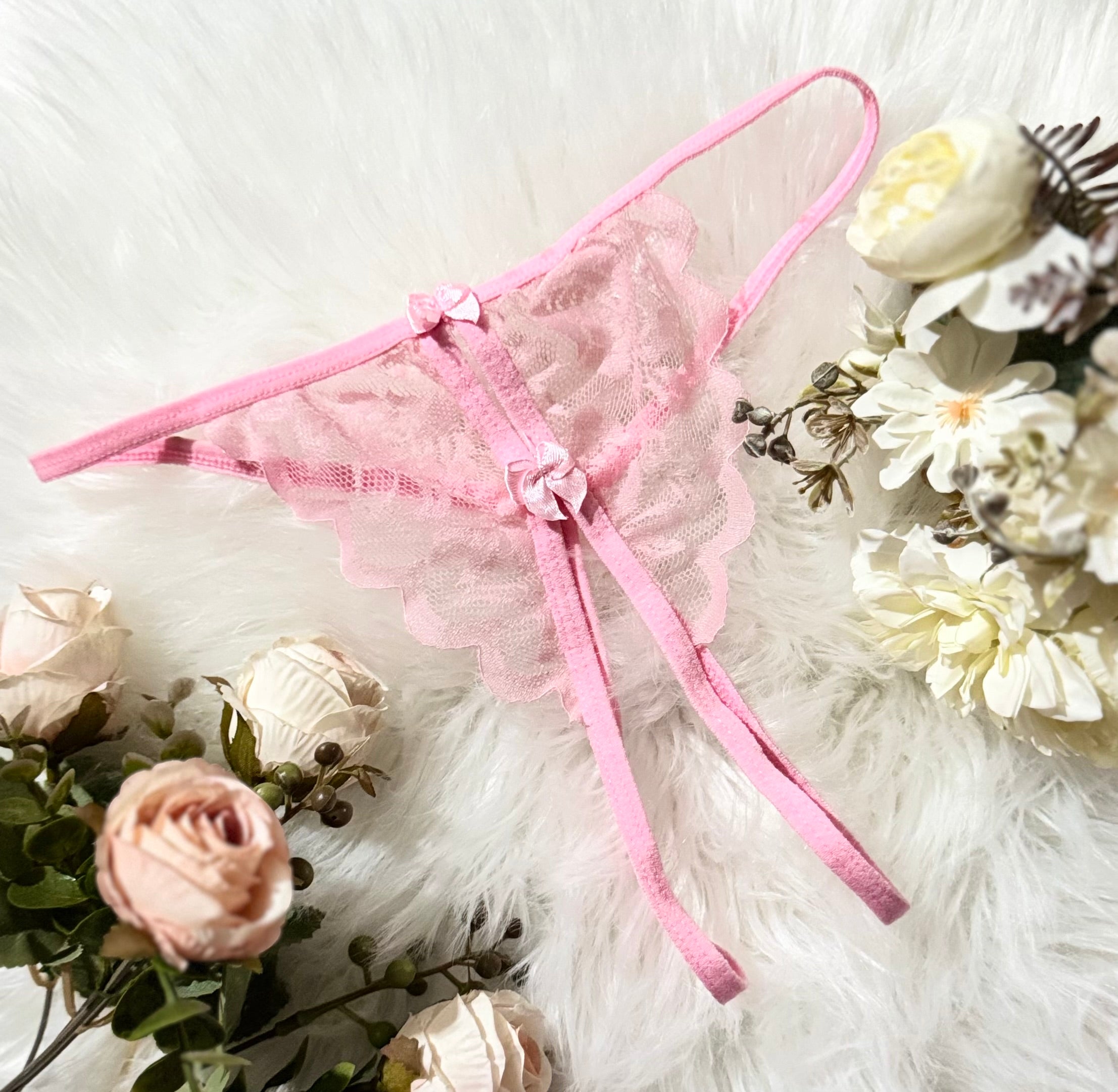 Ruffle Lace Thong