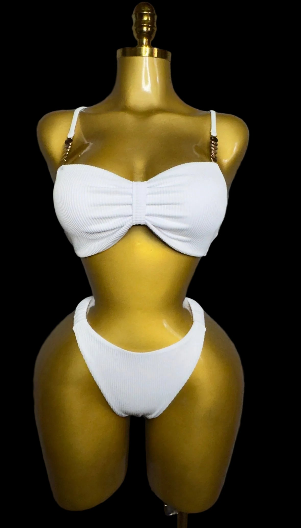 Spaghetti Strap Padded Bikini Set