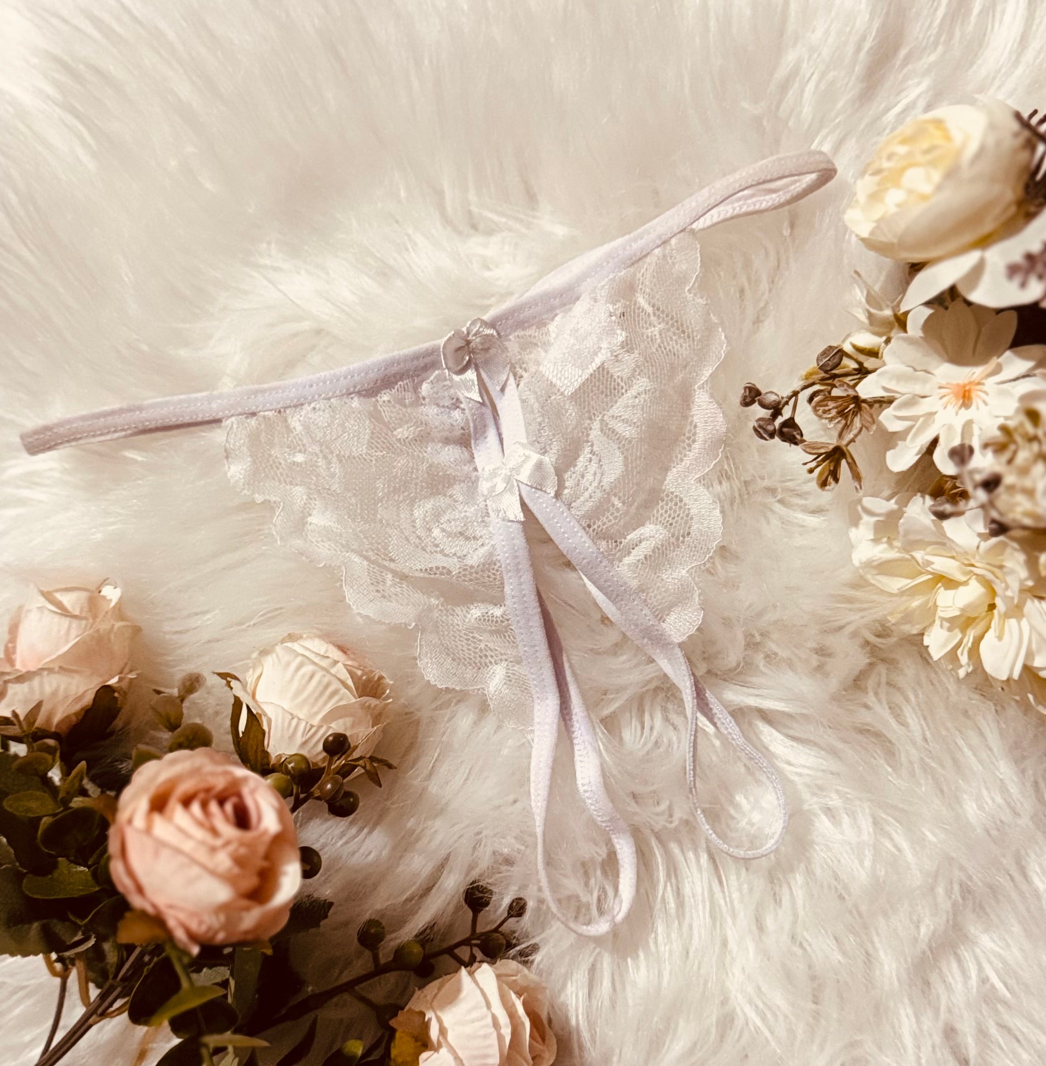 Ruffle Lace Thong