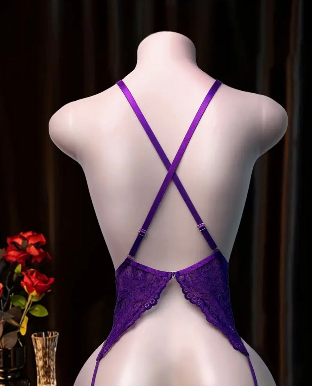 Allure Plunge Lace Teddy