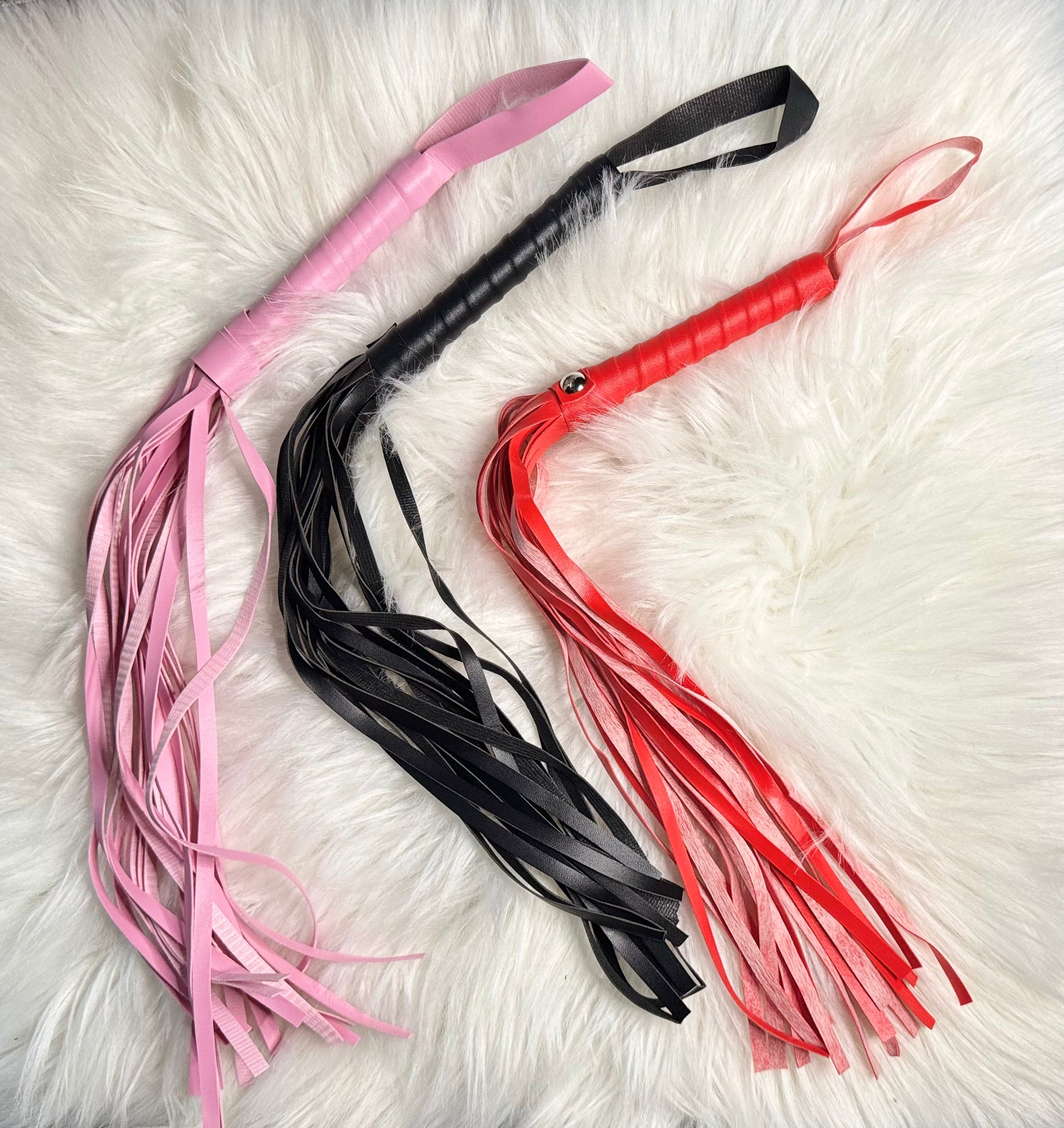 Faux Leather Flogger Whip