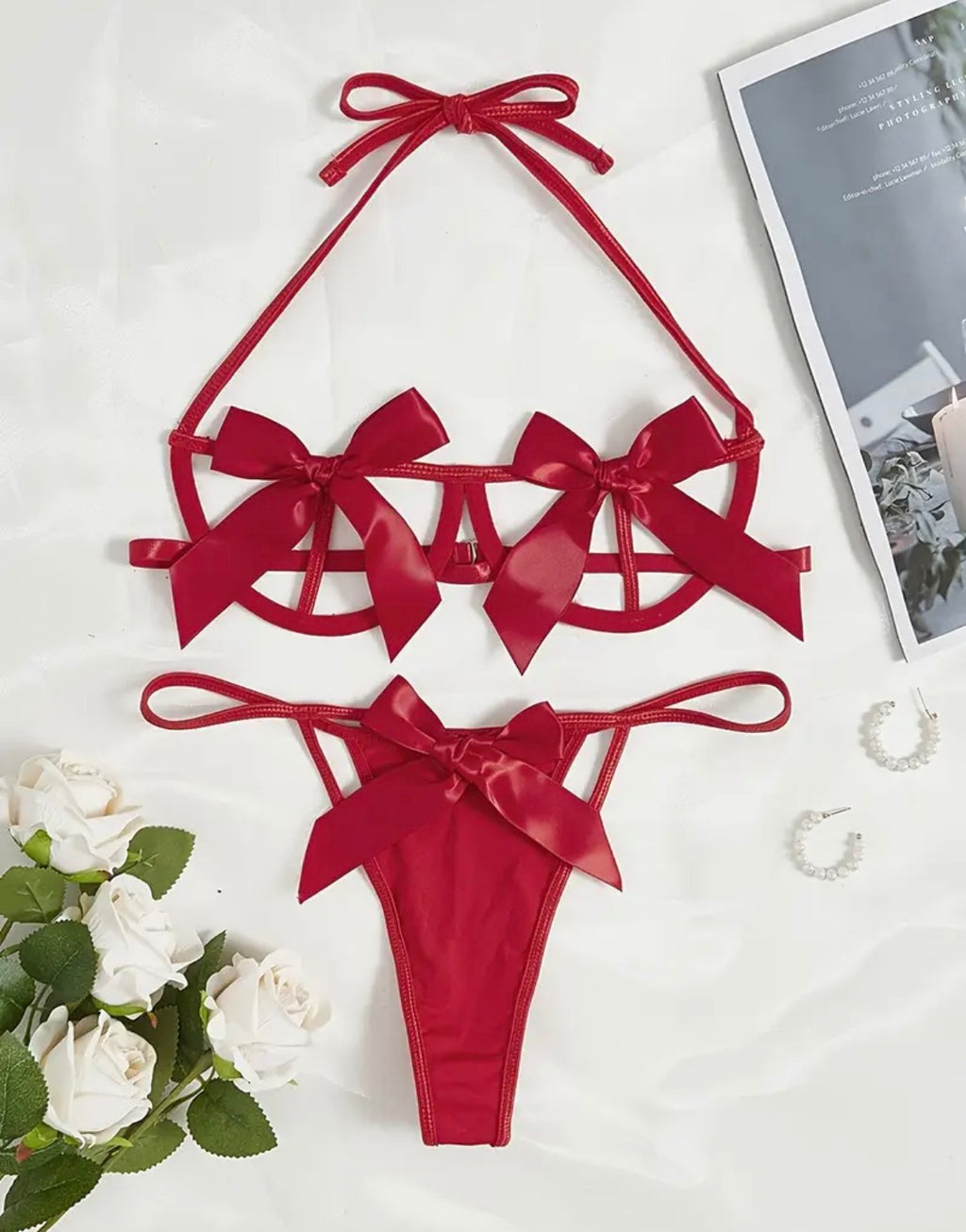 Classic Bow Lingerie Set