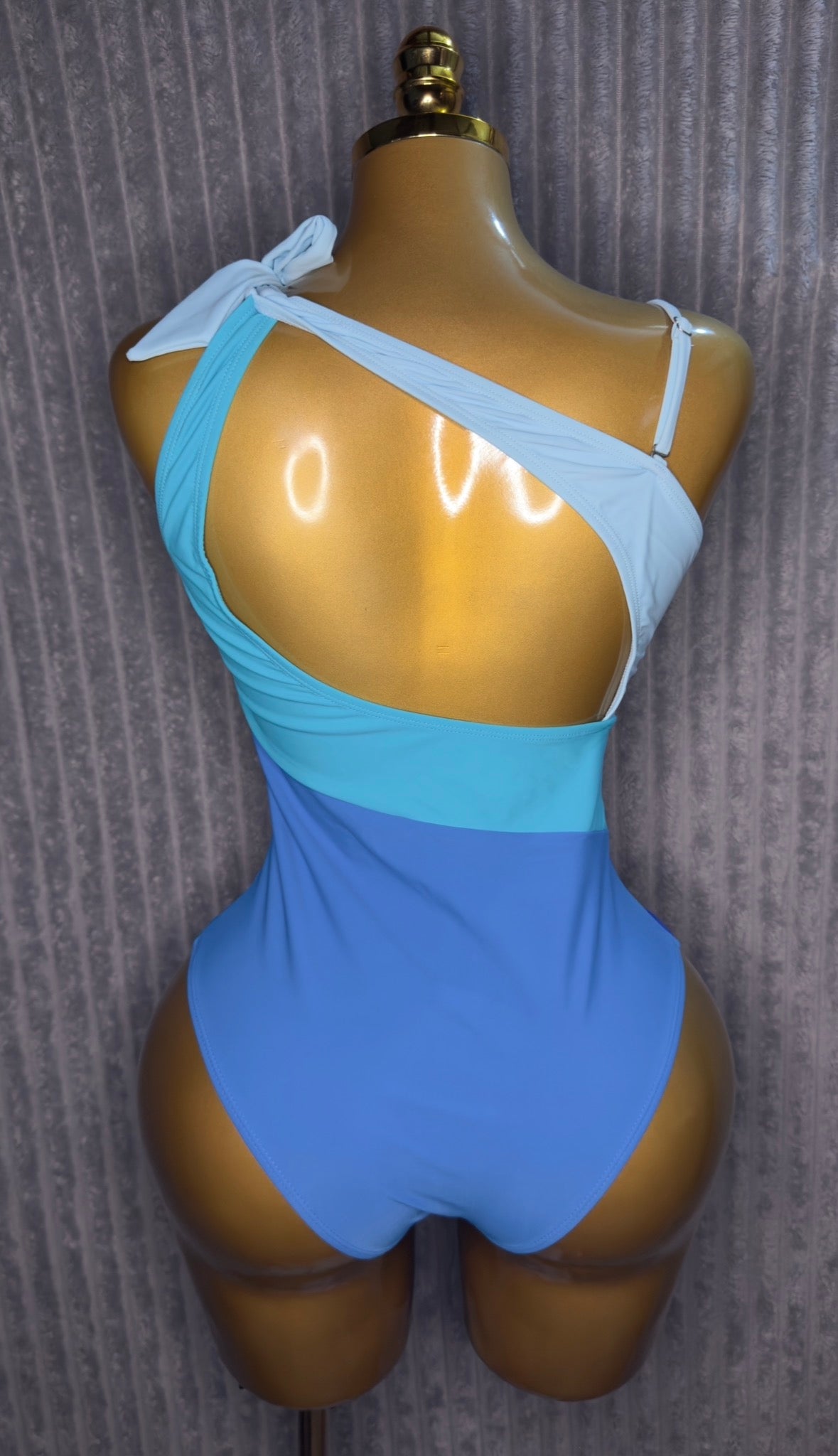 Sexy One Piece Ombré Contrast Swimsuit