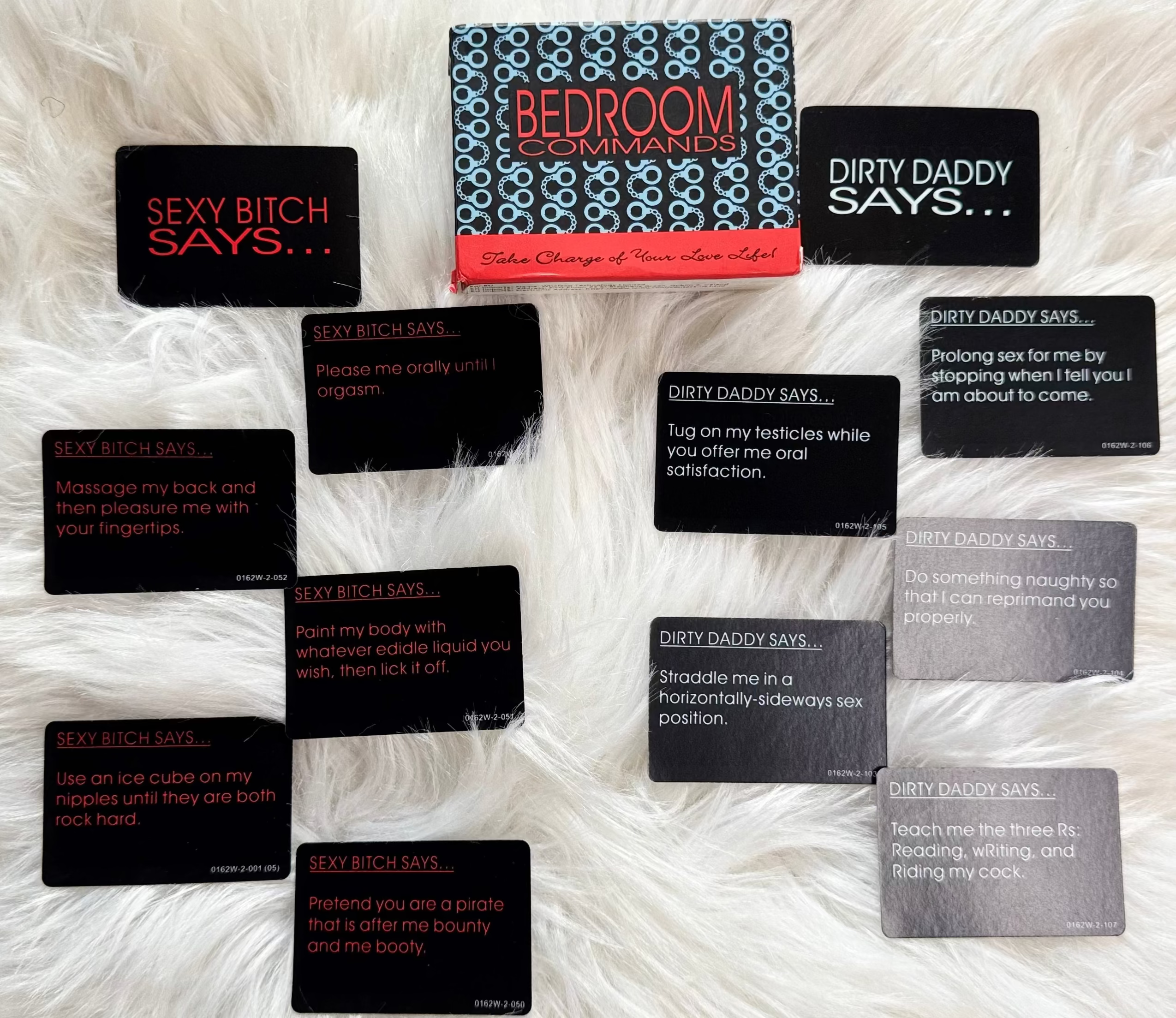 Bedroom Commands Couples Card Game