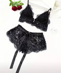 Plus Size Lace Transparent Lingerie Set