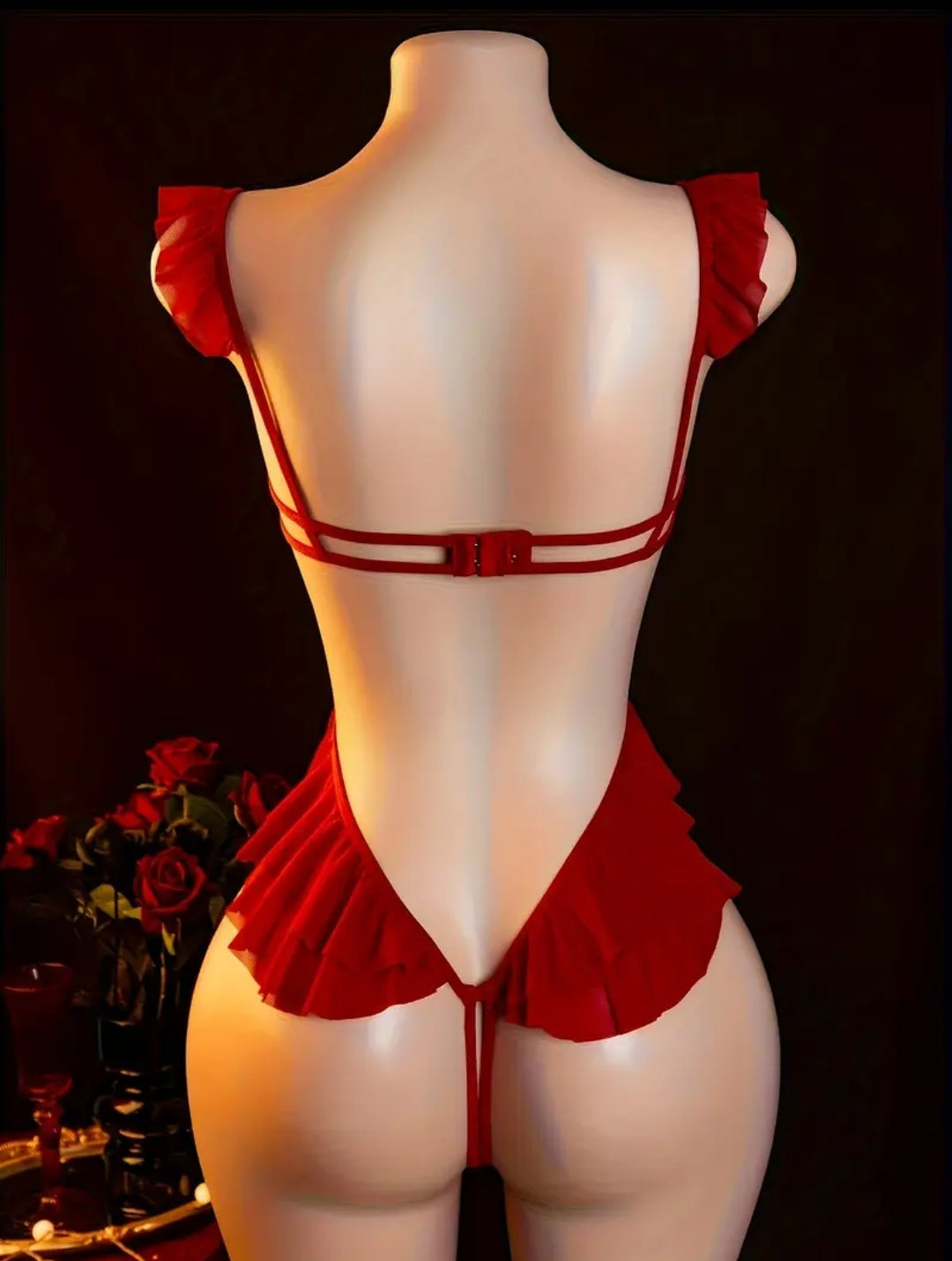 Cut Out Crotchless Bodysuit