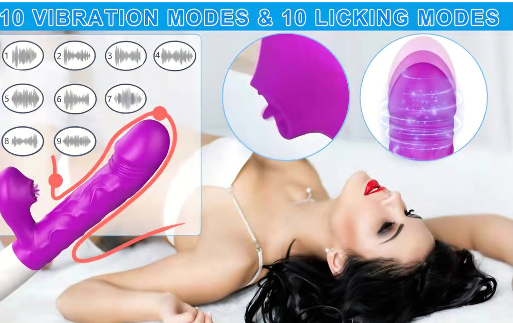 Thrusting Dildo G Spot Vibrator
