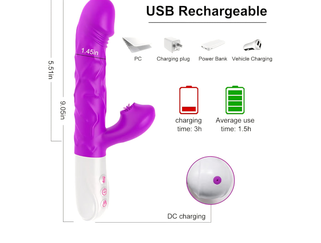 Thrusting Dildo G Spot Vibrator