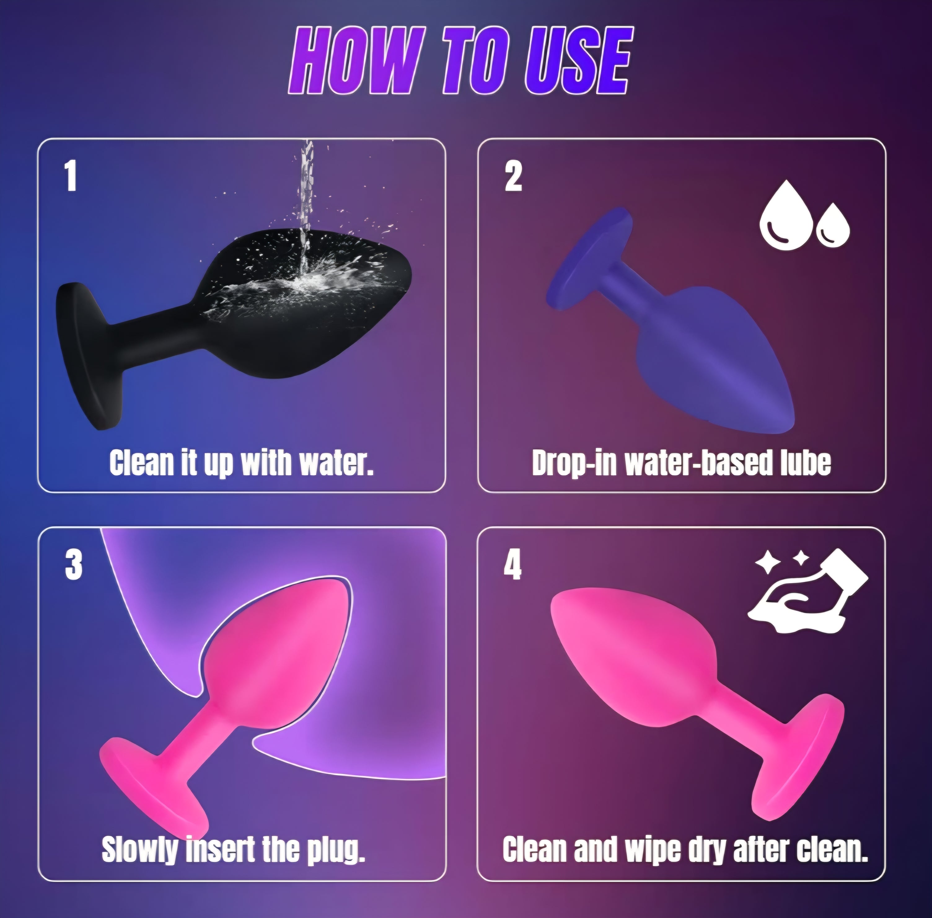 Silicone Butt Plugs