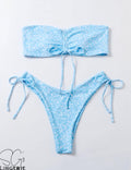 Floral Draw String Swimsuit