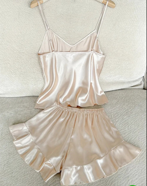 2 Piece V Neck Stylish PJ set