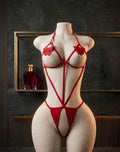Sexy Butterfly Patch Crotchless Teddy Lingerie
