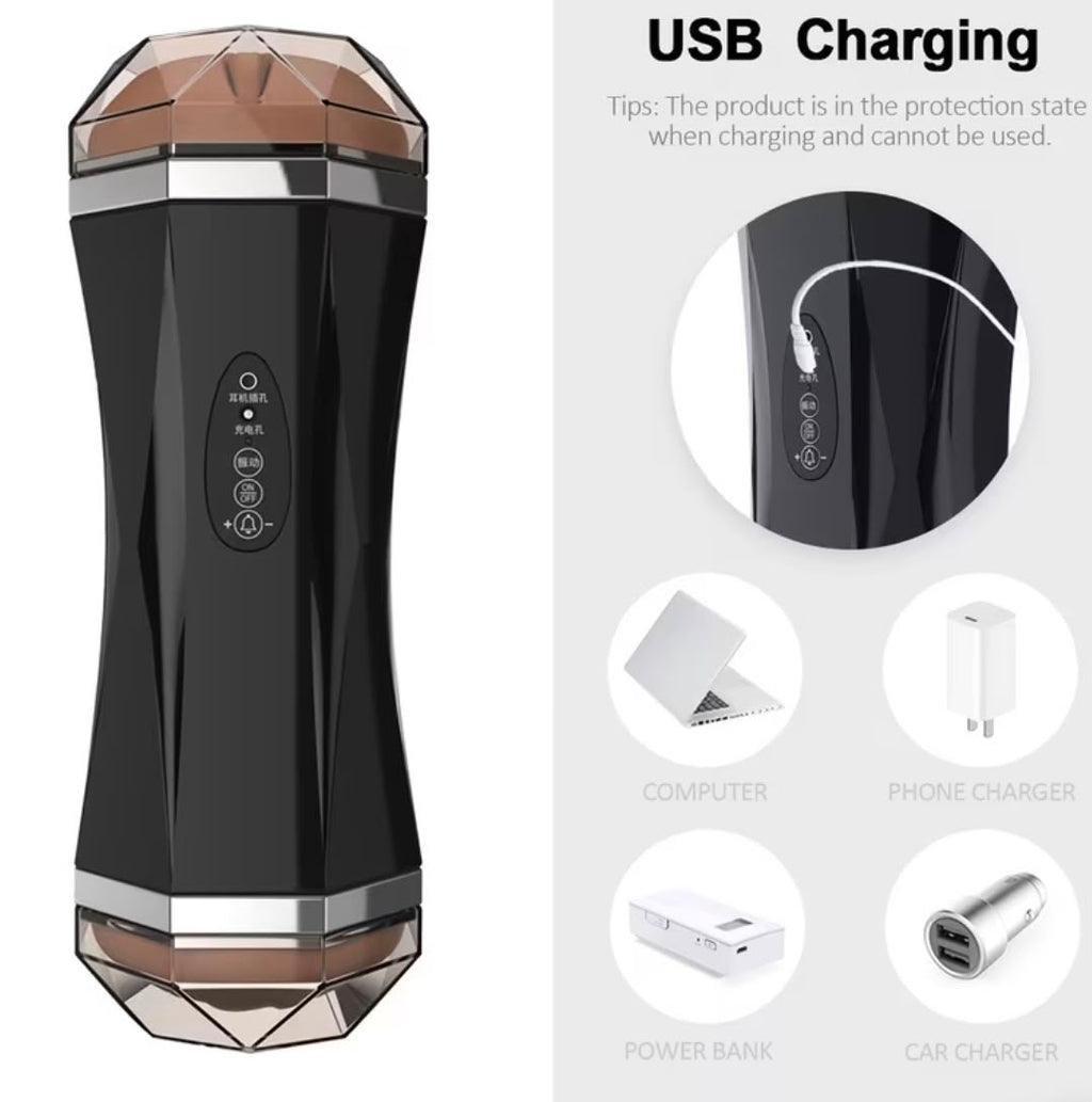 2 in 1 Male Masturbator Cup