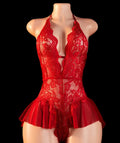 Crotchless Lace Bodysuit