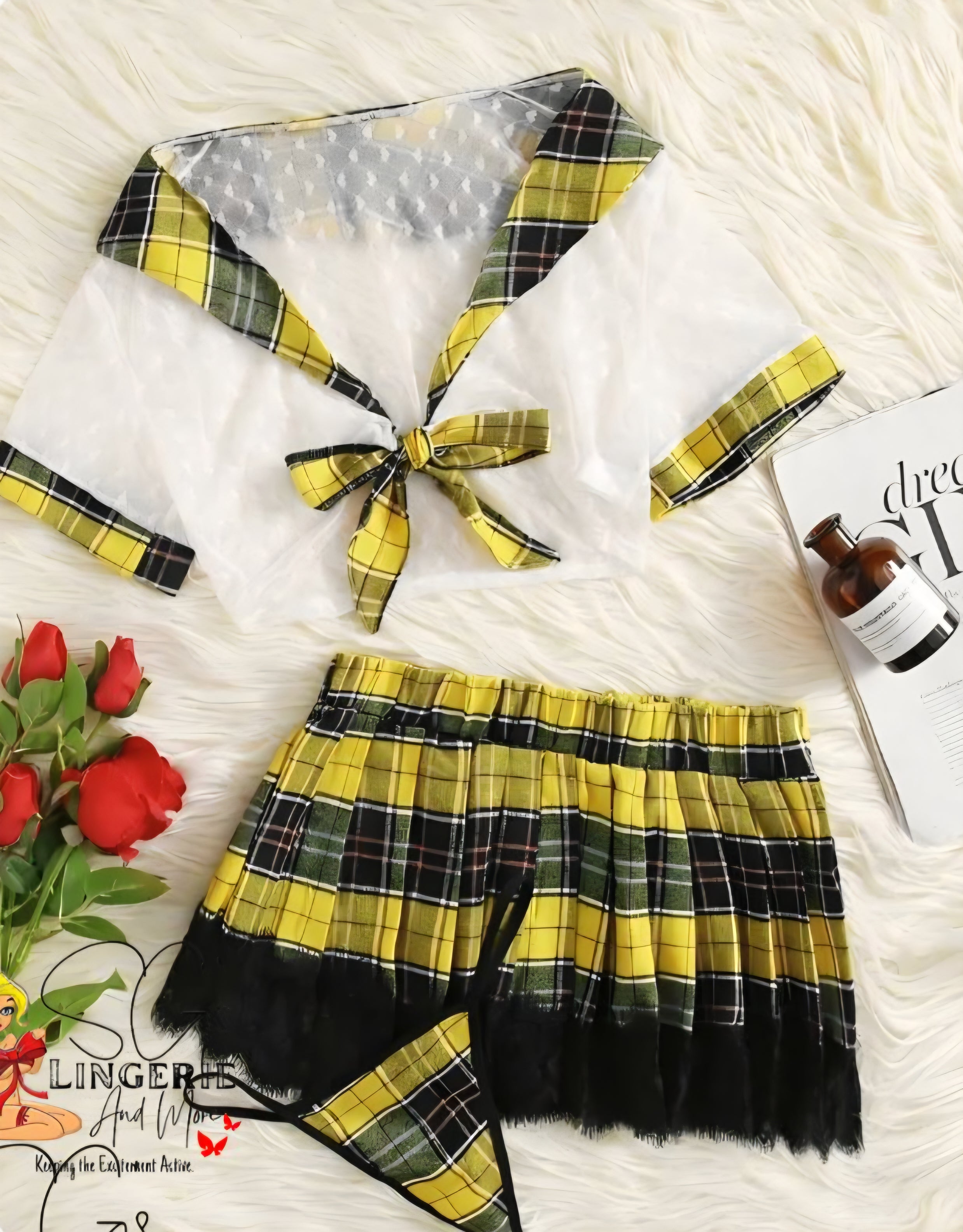 Cosplay School Girl Lingerie Set