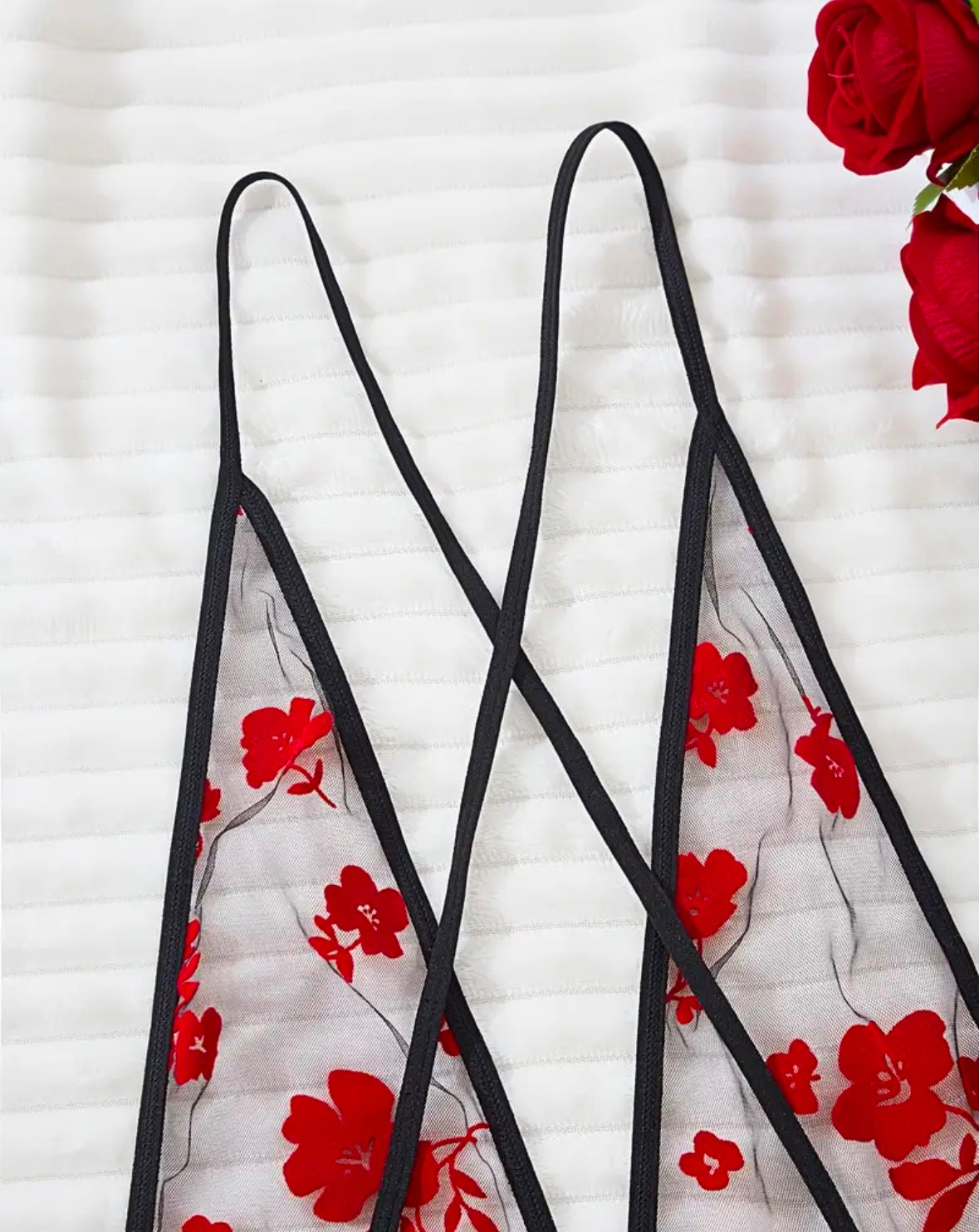 Plus Size Mesh See-Through Bodysuit