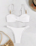 Spaghetti Strap Padded Bikini Set