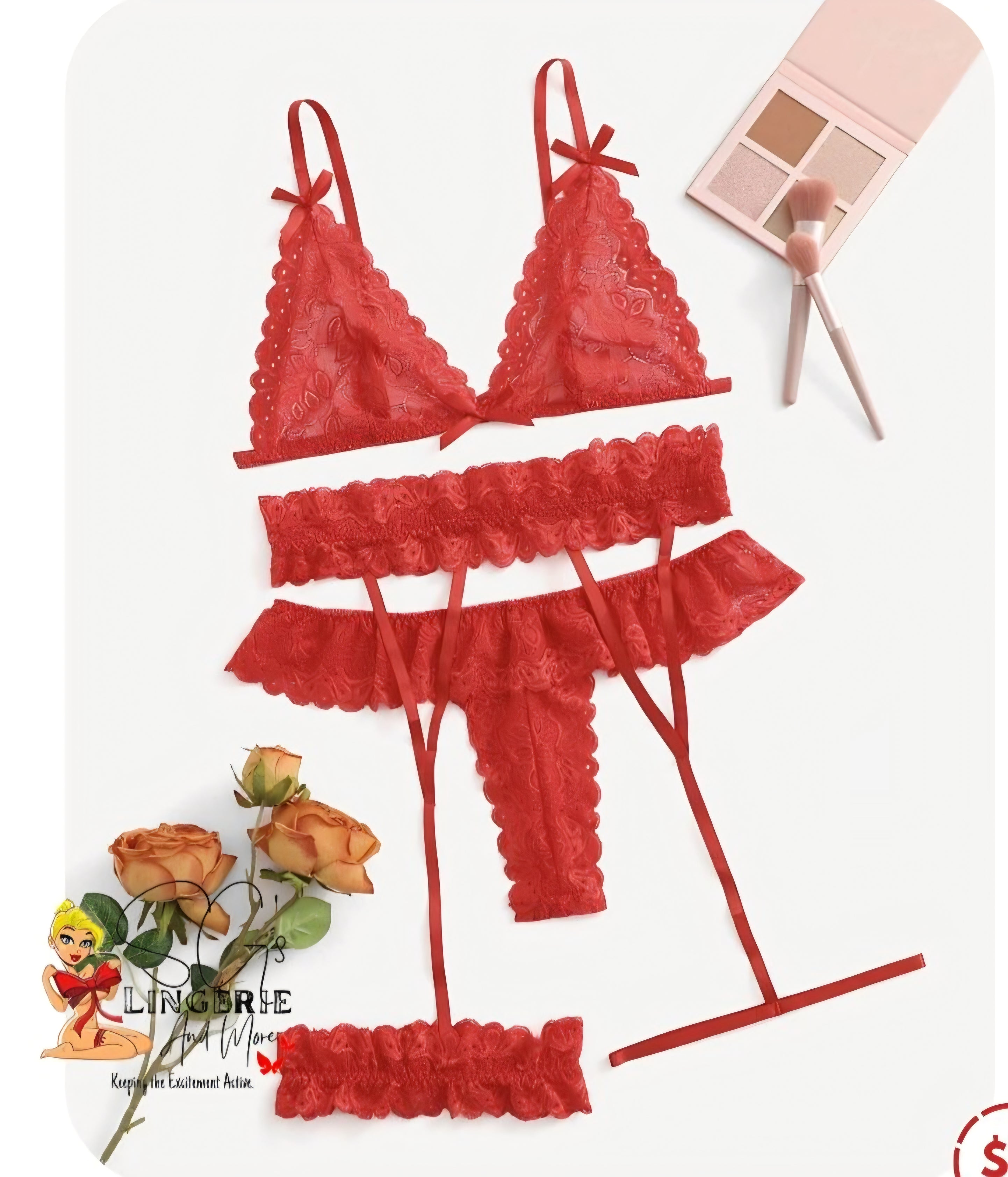 Plus Size Garter Lingerie