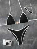 Contrast Bikini Swimsuit
