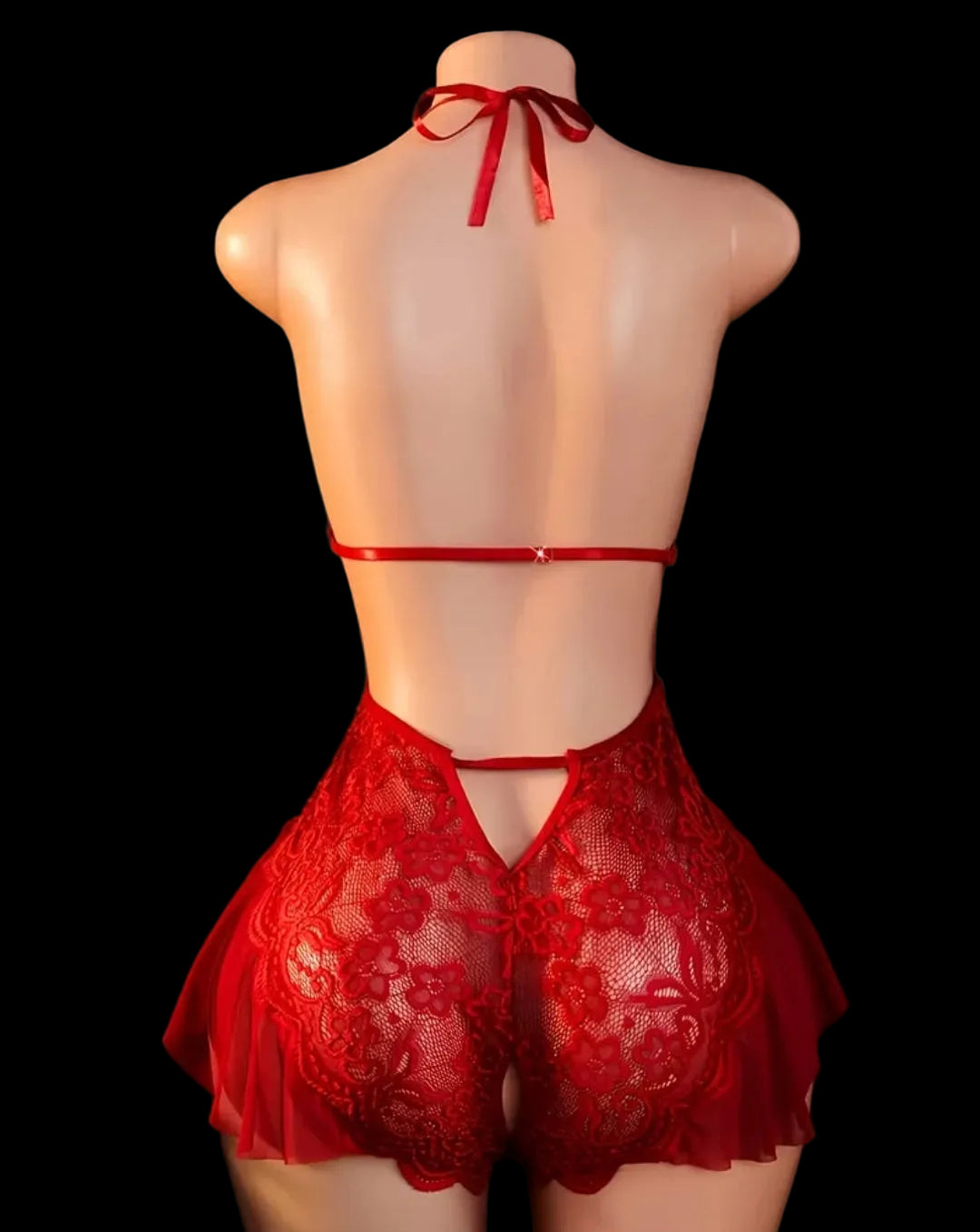 Crotchless Lace Bodysuit