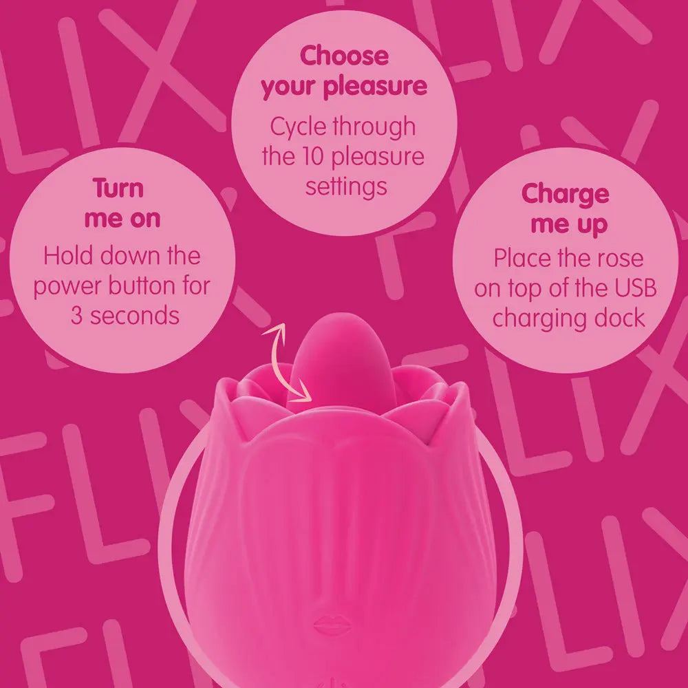 Rose Licking Tongue Vibrator