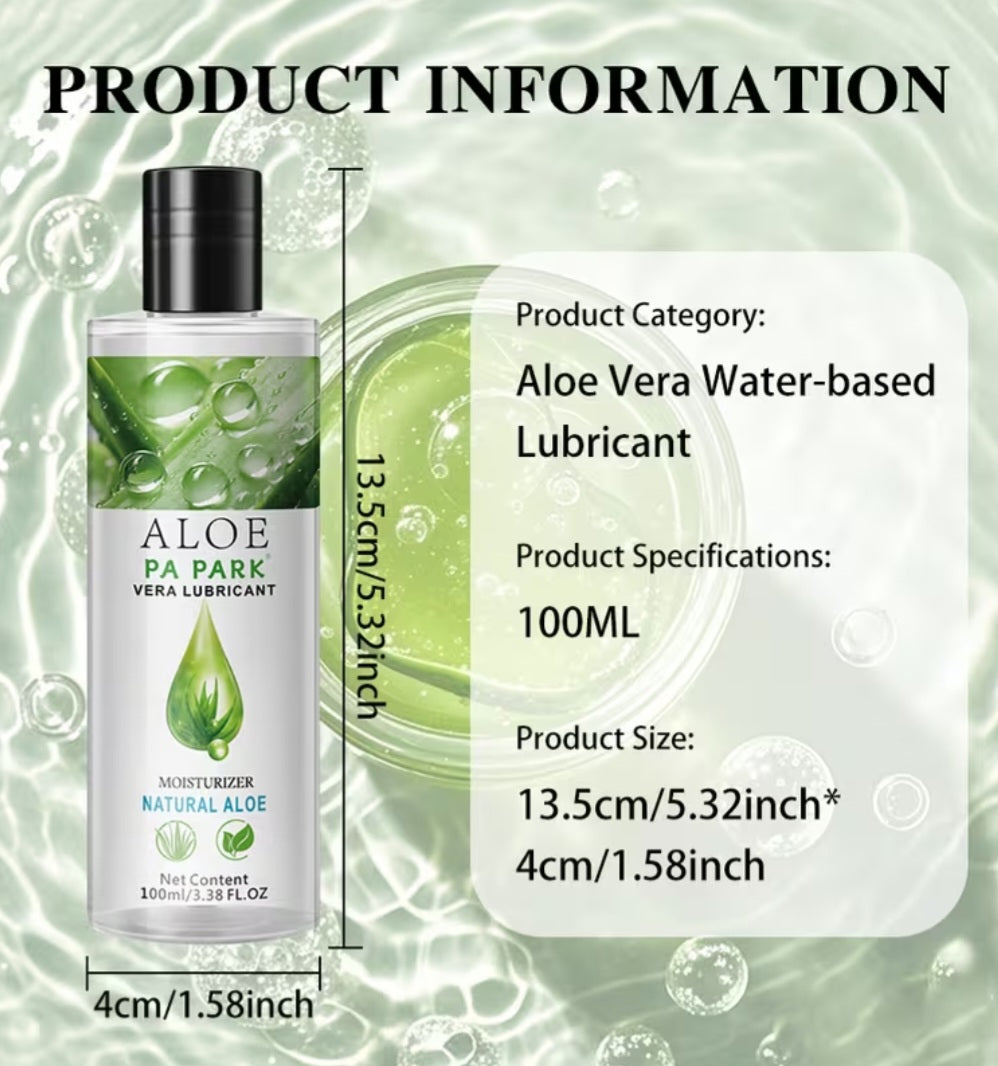 Organic Aloe Water-Based Lubricant