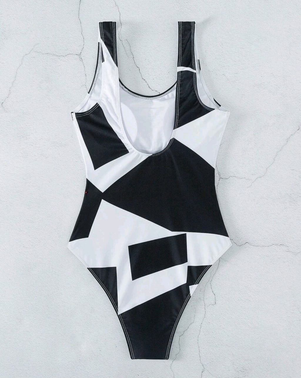 Contrast Colour One-Piece Swimsuit