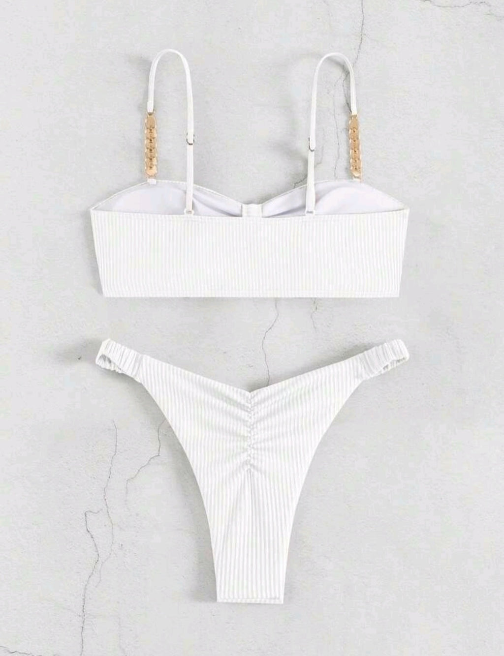 Spaghetti Strap Padded Bikini Set