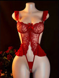 Cut Out Crotchless Bodysuit